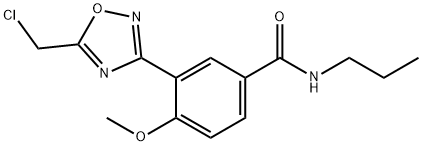 3-[5-(chloromethyl)-1,2,4-oxadiazol-3-yl]-4-methoxy-N-propylbenzamide
