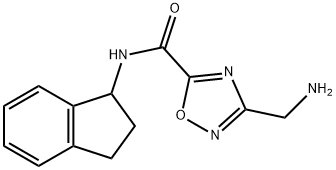 3-(氨基甲基)-N-(2,3-二氢-1H-茚-1-基)-1,2,4-噁二唑-5-甲酰胺