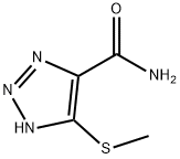 1H-1,2,3-Triazole-4-carboxamide,5-(methylthio)-(9CI)