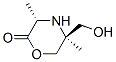 2-Morpholinone,5-(hydroxymethyl)-3,5-dimethyl-,cis-(9CI)