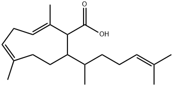 2,5-Cyclononadiene-1-carboxylic acid, 9- (1, 5-dimethyl-4-hexenyl)-2,6 -dimethyl-