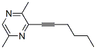 Pyrazine, 3-(1-hexynyl)-2,5-dimethyl- (9CI)