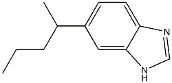 Benzimidazole, 5(or 6)-(1-methylbutyl)- (6CI)