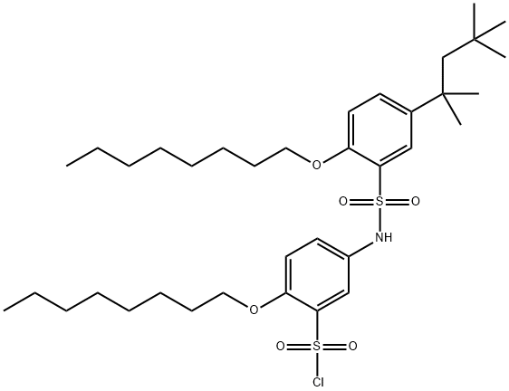 2-Octyloxy-5-[2-octyloxy-5-(1,1,3,3-tetramethylbutyl)phenylsulfonylamino]benzenesulfonyl chloride