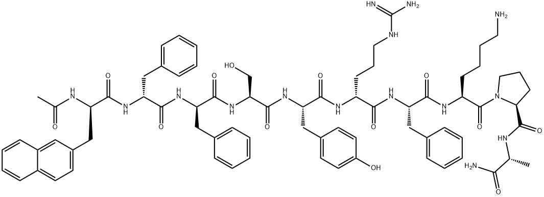 LHRH, N-Ac-3(2-naphthyl)Ala(1)-Phe(2,3)-Arg(6)-Phe(7)-AlaNH2(10)-