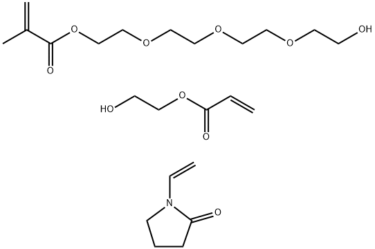2-Propenoic acid, 2-methyl-, 2-2-2-(2-hydroxyethoxy)ethoxyethoxyethyl ester, polymer with 1-ethenyl-2-pyrrolidinone and 2-hydroxyethyl 2-propenoate