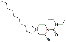 4-decyl-N,N-diethyl-4-methyl-2,3,5,6-tetrahydropyrazine-1-carboxamide bromide