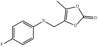 4-(4-fluorophenyl)thiomethyl-5-methyl-1,3-dioxol-2-one