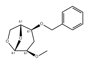 .beta.-D-ribo-Hexopyranose, 1,6-anhydro-3-deoxy-2-O-methyl-4-O-(phenylmethyl)-