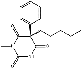 1-methyl-5-pentyl-5-phenylbarbituric acid