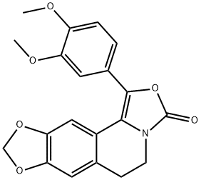 3H-[1,3]Dioxolo[4,5-g]oxazolo[4,3-a]isoquinolin-3-one,  1-(3,4-dimethoxyphenyl)-5,6-dihydro-