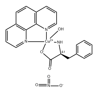 aqua(1,10-phenanthroline)(phenylalaninato)copper(II)