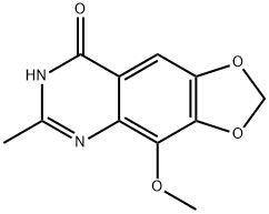 1,3-Dioxolo[4,5-g]quinazolin-8(7H)-one,  4-methoxy-6-methyl-