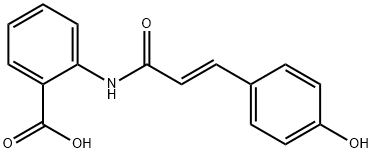 2-[[(2E)-3-(4-Hydroxyphenyl)-1-oxo-2-propen-1-yl]amino]benzoic acid