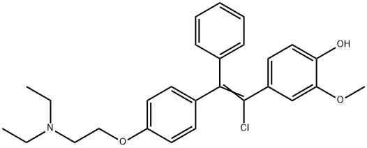 1-(4-(2-(diethylamino)ethoxy)-phenyl)-1-(phenyl)-2-(3-methoxy-4-hydroxyphenyl)-2-chloroethane