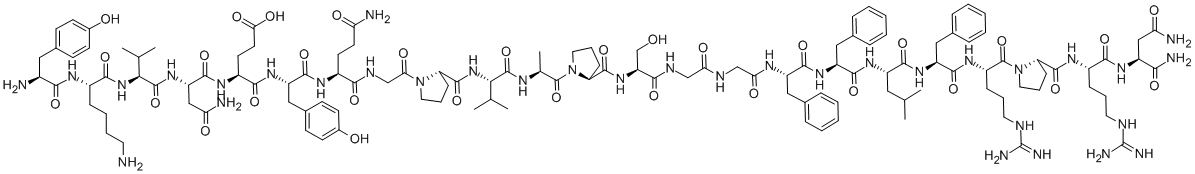 TYR-LYS-VAL-ASN-GLU-TYR-GLN-GLY-PRO-VAL-ALA-PRO-SER-GLY-GLY-PHE-PHE-LEU-PHE-ARG-PRO-ARG-ASN-NH2