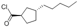 Cyclopentanecarbonyl chloride, 3-pentyl-, trans- (9CI)