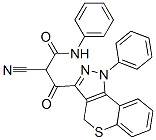 2-cyano-3-(1,4-dihydro-1-phenyl-(1)-benzothiopyrano(4,3-c)pyrazol-3-yl)-3-oxo-N-phenylpropanamide