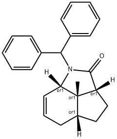 3-diphenylmethyl-11-methyl-3-azatricyclo(6.2.1.0(4,11))undec-5-en-2-one
