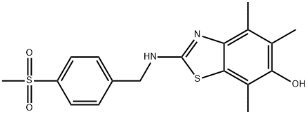 6-Benzothiazolol,  4,5,7-trimethyl-2-[[[4-(methylsulfonyl)phenyl]methyl]amino]-