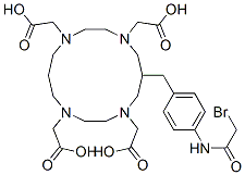 6-(4-bromoacetamidobenzyl)-1,4,8,11-tetraazacyclotetradecane-N,N',N'',N'''-tetraacetic acid