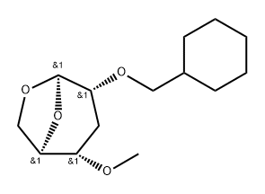 .beta.-ribo-Hexopyranose, 1,6-anhydro-2-O-(cyclohexylmethyl)-3-deoxy-4-O-methyl-
