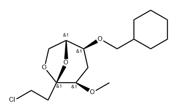 .beta.-D-ribo-3-Octulopyranose, 3,8-anhydro-1-chloro-6-O-(cyclohexylmethyl)-1,2,5-trideoxy-4-O-methyl-
