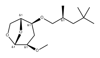 .beta.-D-ribo-Hexopyranose, 1,6-anhydro-3-deoxy-2-O-methyl-4-O-(2,4,4-trimethylpentyl)-, (S)-