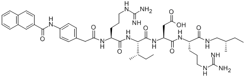 2-NAPHTHOIC ACID-AMINO]PHENYL]ACETYL-ARG-ILE-ASP-ARG-(S)-2-METHYLBUTAN-1-AMINE