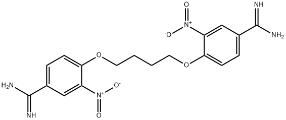 4-[4-(4-carbamimidoyl-2-nitro-phenoxy)butoxy]-3-nitro-benzenecarboximi damide