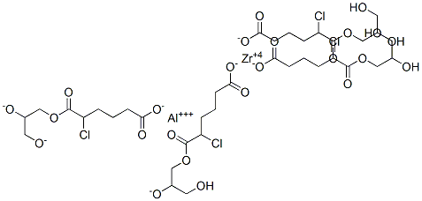 ALUMINIUM ZIRCONIUM(4+) 5-CHLORO-6-(2,3-DIHYDROXYPROPOXY)-6-OXOHEXANOATE 5-CHLORO-6-(2,3-DIOXIDOPROP
