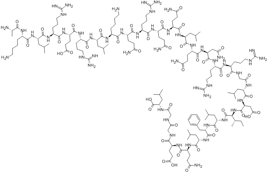 H-ALA-LYS-LEU-ARG-GLU-ARG-LEU-LYS-GLN-ARG-GLN-GLN-LEU-GLN-ASN-ARG-ARG-GLY-LEU-ASP-ILE-LEU-PHE-LEU-GLN-GLU-GLY-GLY-LEU-OH