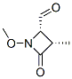 2-Azetidinecarboxaldehyde, 1-methoxy-3-methyl-4-oxo-, (2S-cis)- (9CI)