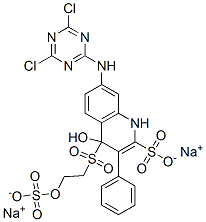 2-Naphthalenesulfonic acid, 7-(4,6-dichloro-1,3,5-triazin-2-yl)amino-4-hydroxy-3-4-2-(sulfooxy)ethylsulfonylphenylazo-, disodium salt