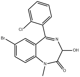 1,3-Dihydro-7-bromo-5-(2-chlorophenyl)-3-hydroxy-1-methyl-2H-1,4-benzo diazepin-2-one