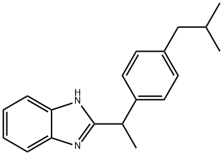 1H-Benzimidazole, 2-[1-[4-(2-methylpropyl)phenyl]ethyl]-