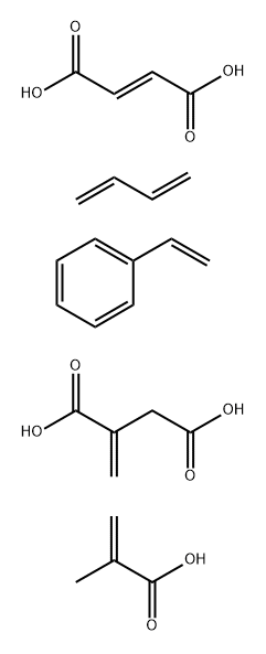 2-Butenedioic acid (E)-, polymer with 1,3-butadiene, ethenylbenzene, methylenebutanedioic acid and 2-methyl-2-propenoic acid, ammonium salt