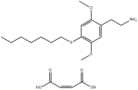 Benzeneethanamine, 2,5-dimethoxy-4-(heptylthio)-, (Z)-2-butenedioate ( 1:1)