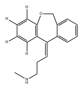 1-Propanamine, 3-(dibenzb,eoxepin-11(6H)-ylidene-1,2,3,4-d4)-N-methyl-, (Z)-