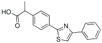 α-Methyl-4-(4-phenyl-2-thiazolyl)benzeneacetic acid