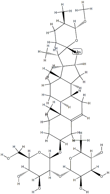 26-methoxyspirost-5-en-3-ol-3-O-rhamnopyranosyl-(1-2)-glucopyranoside