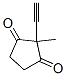 1,3-Cyclopentanedione, 2-ethynyl-2-methyl- (9CI)