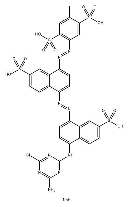 1,4-Benzenedisulfonic acid, 2-4-4-(4-amino-6-chloro-1,3,5-triazin-2-yl)amino-7-sulfo-1-naphthalenylazo-7-sulfo-1-naphthalenylazo-5-methyl-, sodium salt