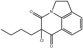 4H-Pyrrolo[3,2,1-ij]quinoline-4,6(5H)-dione,  5-butyl-5-chloro-1,2-dihydro-