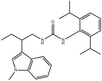 3-(2,6-dipropan-2-ylphenyl)-1-[2-(1-methylindol-3-yl)butyl]urea