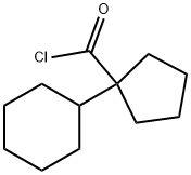 Cyclopentanecarbonyl chloride, 1-cyclohexyl- (9CI)