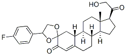 (1'-(4-fluorophenyl)(ethylenedioxy))-21-hydroxy-19-norpregn-4-ene-3,20-dione