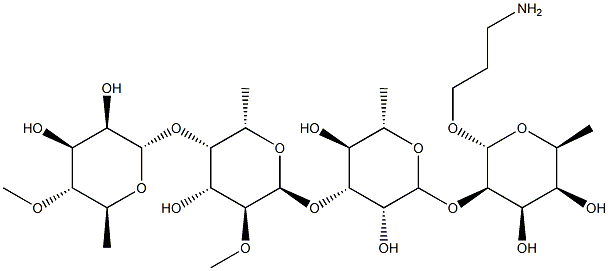 3-aminopropyl 6-deoxy-2-O-(3-O-(2-O-methyl-(4-O-methylrhamnopyranosyl)fucopyranosyl)rhamnopyranosyl)talopyranoside