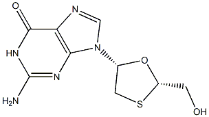 (-)-(2S,5R)-9-[2-(Hydroxymethyl)-1,3-oxathiolan-5-yl]guanine