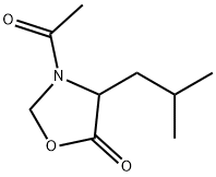 5-Oxazolidinone,  3-acetyl-4-(2-methylpropyl)-